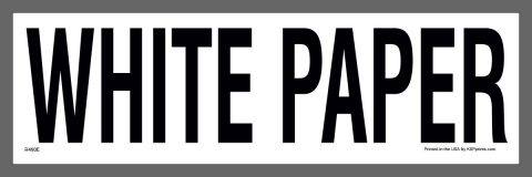 white paper recycling sticker