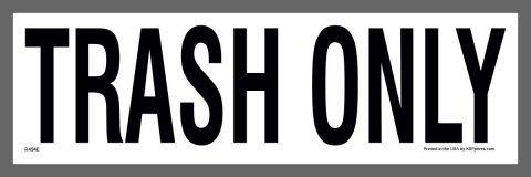 Trash Only Stickers