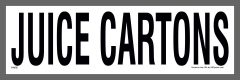 Juice Carton Recycling Stickers