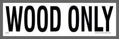 wood waste stream sticker