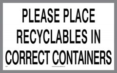 Place Recyclables Sticker