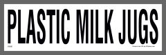 Plastic Milk Jugs Sticker
