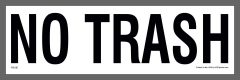 No Trash Stickers
