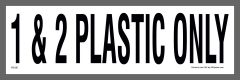 Plastics Only Sticker
