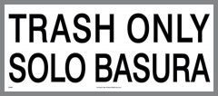 Bilingual Trash Stickers