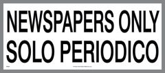 Newspaper Only Sticker