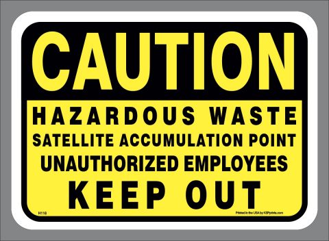 Hazardous Waste Sign