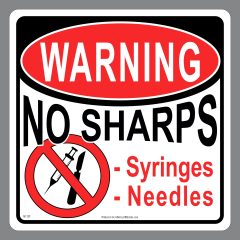 Sharps Container Decal