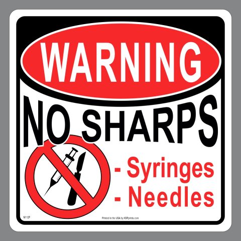 Sharps Container Decal