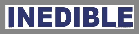 Inedible Lug Label