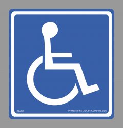 Handicap Porta Potty Decal