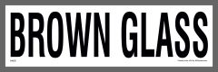 Brown Glass Container Sticker