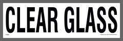 Clear Glass Bin Sticker
