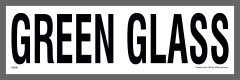 Green Glass Container Sticker