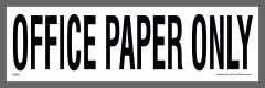 Office Paper Recycling Stickers