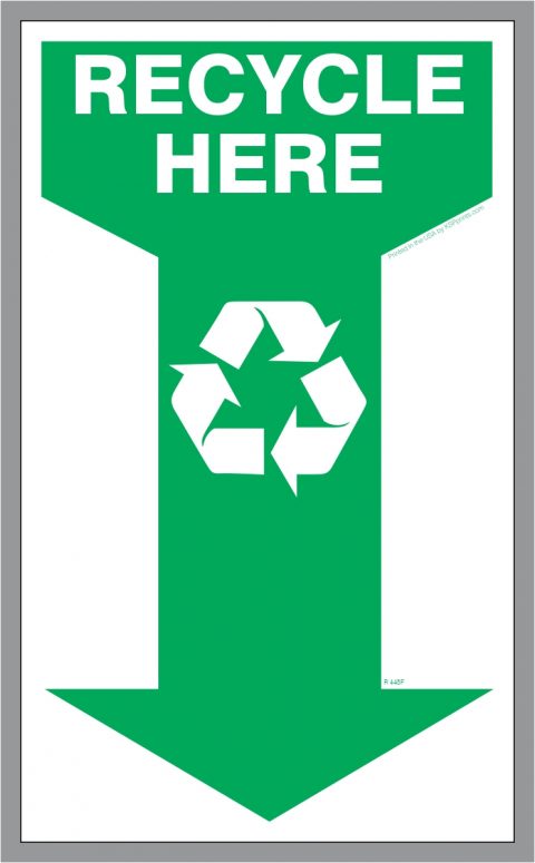 Insert Recycling Below Decals
