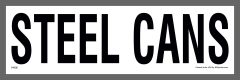 Steel Cans Container Sticker