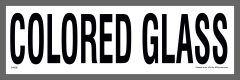 Colored Glass Recycling Sticker