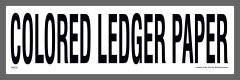 Colored Ledger Paper Recycling Sticker