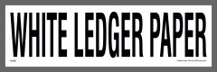 White Ledger Paper Recycling Sticker