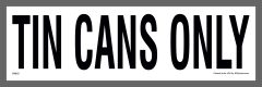 Tin Can Recycling Sticker