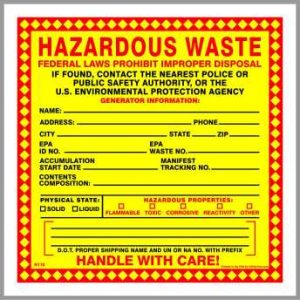 KSP Prints hazardous waste decals