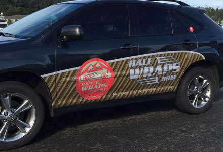 Half Wraps vehicle ads