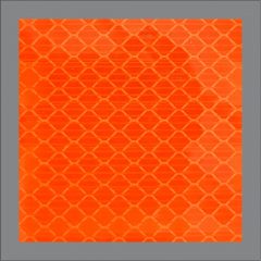 ANSI Reflective Square - Orange conspicuity stickers