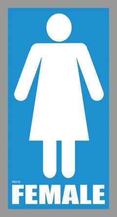 Female Porta Potty Decals