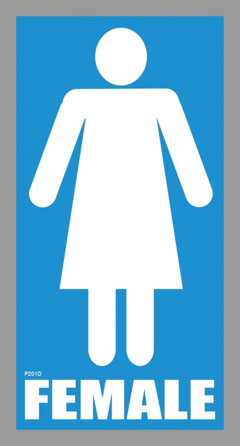Female Porta Potty Decals