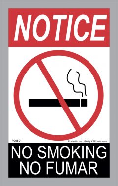 No Smoking Stickers