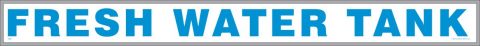 Fresh Water Tank Sticker