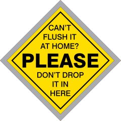 Diamond Porta Potty Tank Sticker