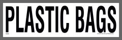 Plastic Bags recycling sticker