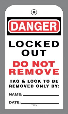 LOTO (Lockout Tagout) Tag