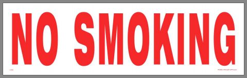 No Smoking Sticker
