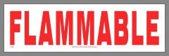 Flammable sticker
