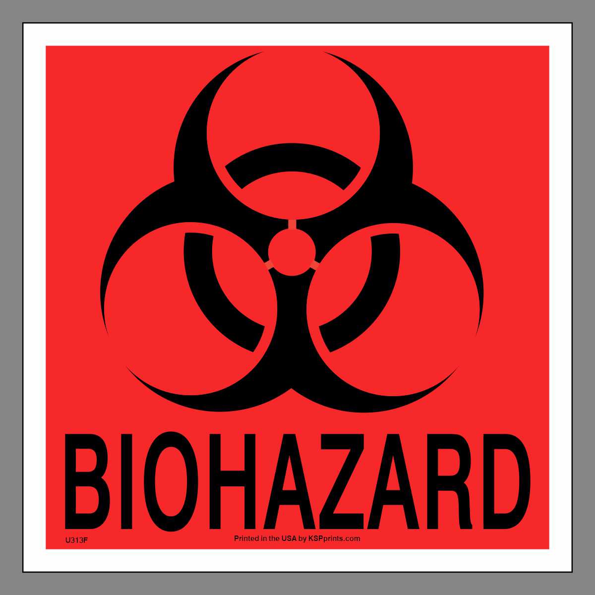 Biohazard Symbol Red