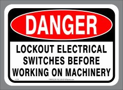 Electrical Lockout Sticker