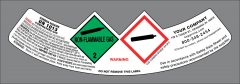 UN1013 Carbon Dioxide Neck Label