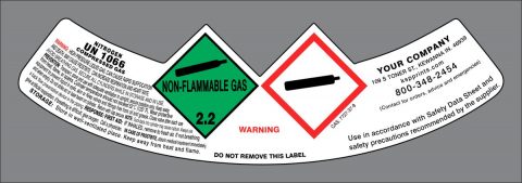 UN1066 Nitrogen label