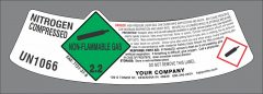 UN1066 Nitrogen modified neck label