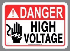 Danger High Voltage Sticker