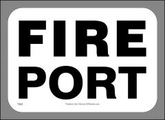Fire Port Sticker