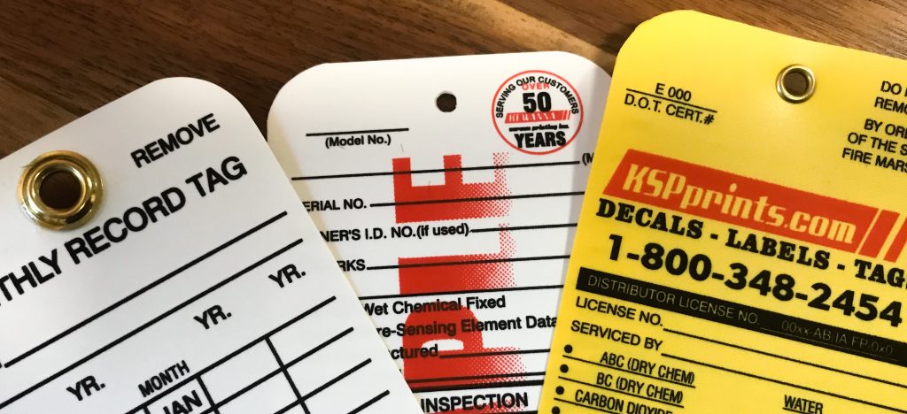Plastic Inspection Tag Attachment Options