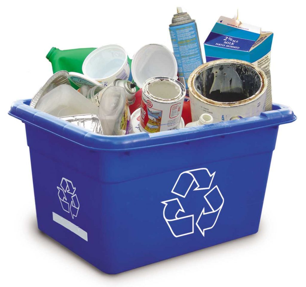 Commingled Recycling can be improved by using Single Stream Recycling Stickers to let users know what is accepted in a specific container