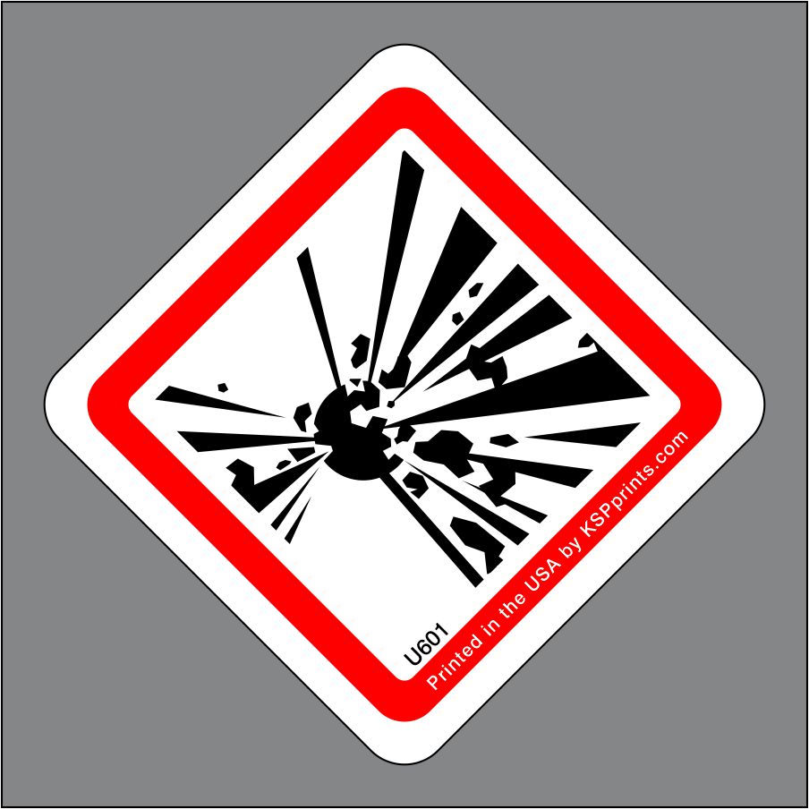 explosion hazard symbol