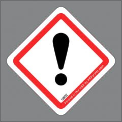 GHS Exclamation Mark Pictogram Sticker