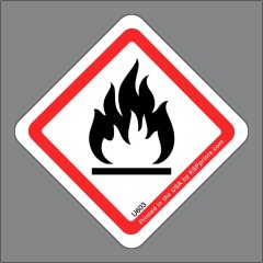 GHS Flame Symbol Label