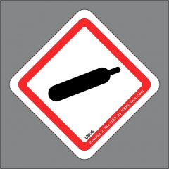 GHS Pressurized Gas Hazard Label